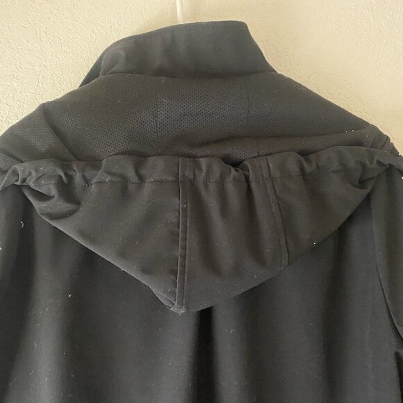 Calvin Klein Hooded Zip-Up Jacket Mens L Black Nylon Outdoors - Picture 10 of 14